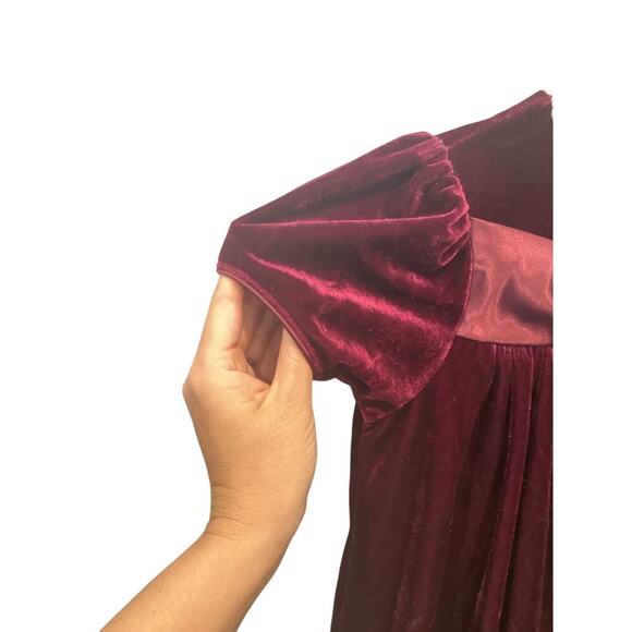 Vintage Chantilly Place Girls Dress Size 5 6 Cola Red Victorian Formal Christmas - Picture 9 of 13